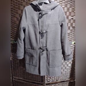 Rothschild Gray Duffle Toggle Hooded Winter Coat Women's 14